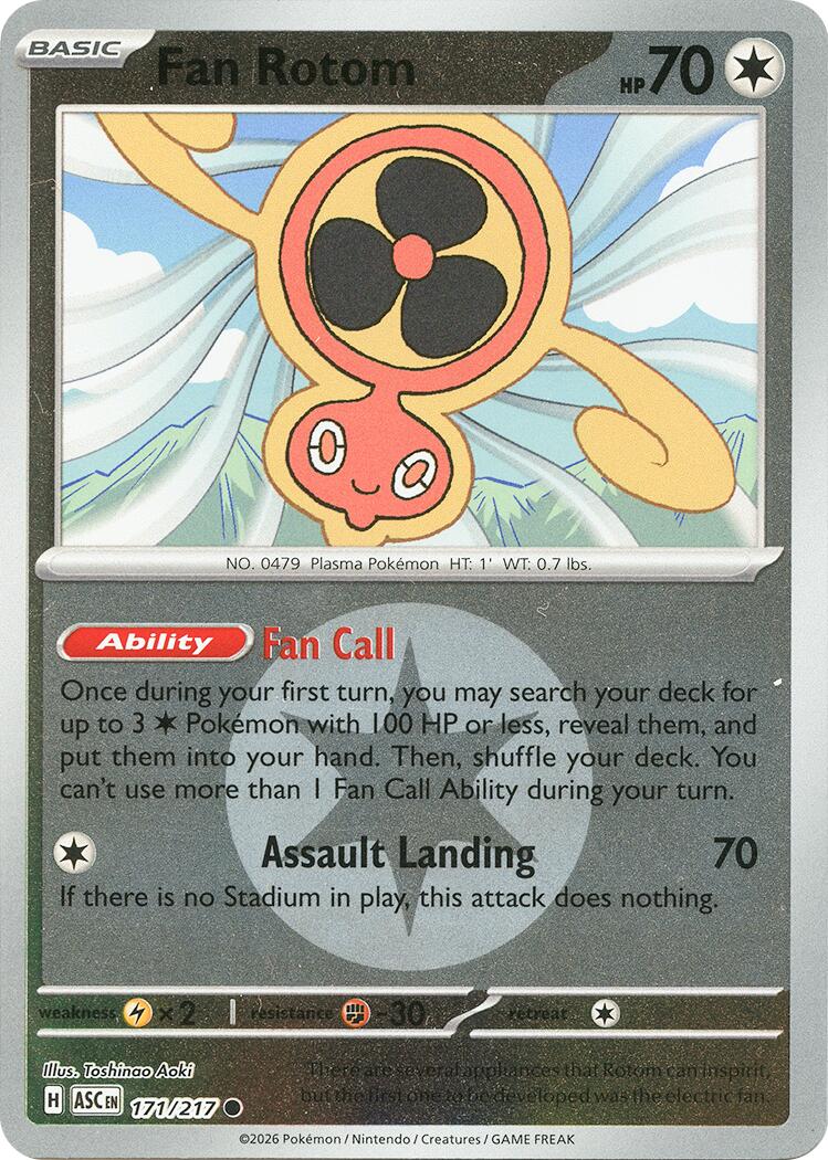 Fan Rotom (171/217) (Energy Symbol Pattern) [Mega Evolution: Ascended Heroes] | Cracking-Singles