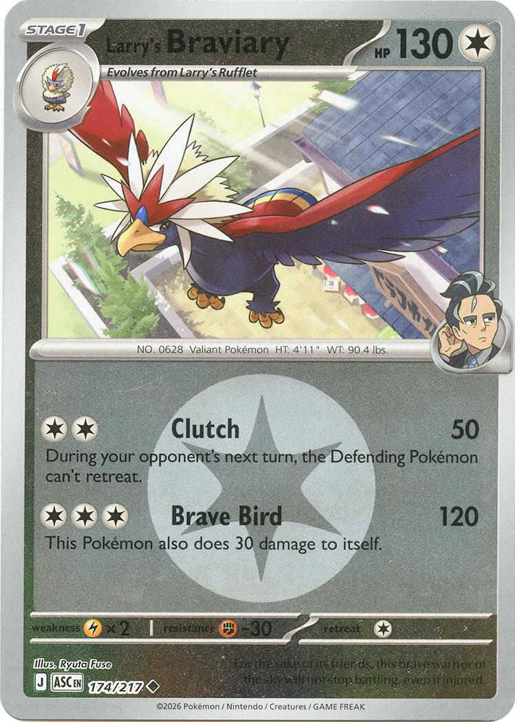 Larry's Braviary (174/217) (Energy Symbol Pattern) [Mega Evolution: Ascended Heroes] | Cracking-Singles