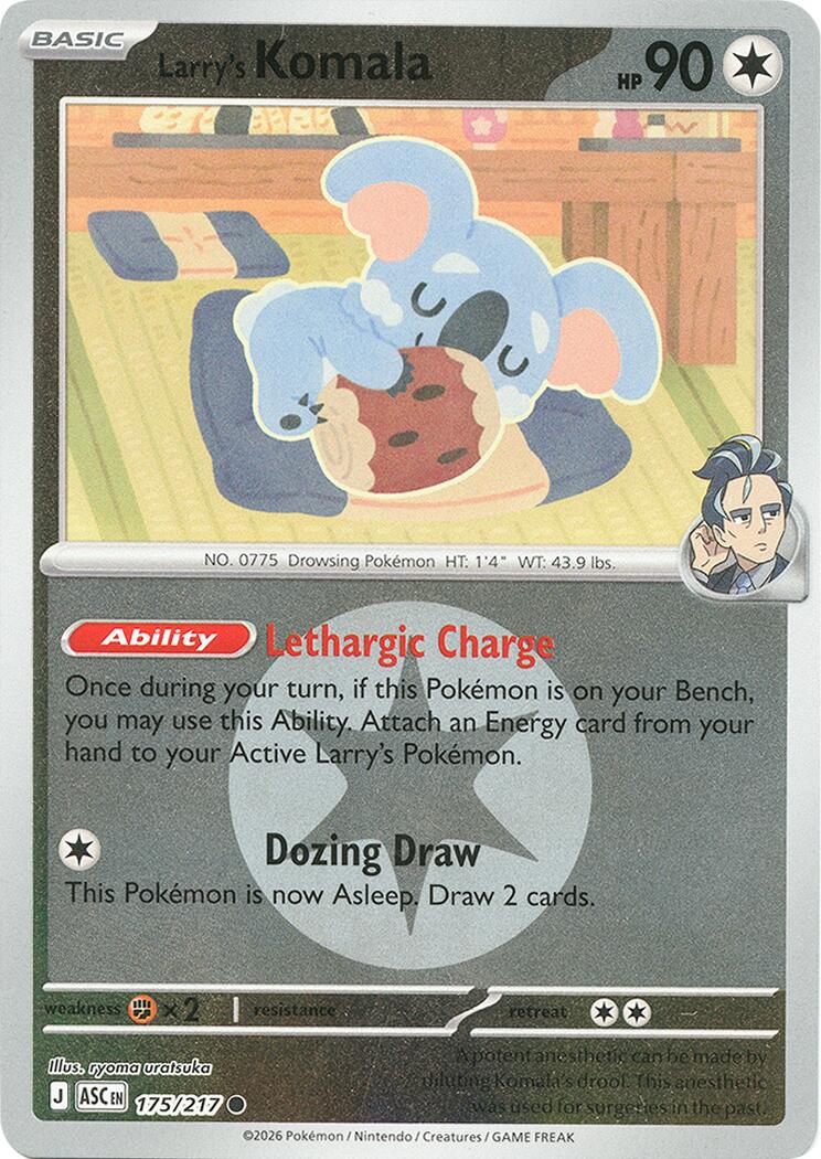 Larry's Komala (175/217) (Energy Symbol Pattern) [Mega Evolution: Ascended Heroes] | Cracking-Singles