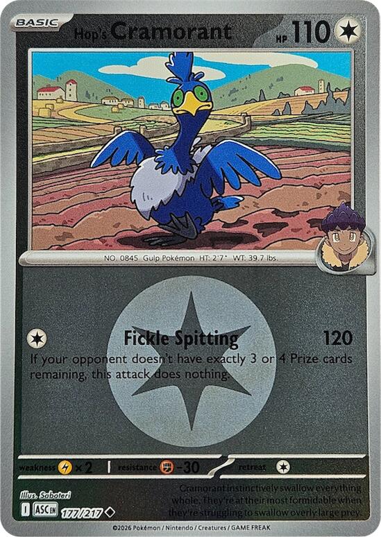 Hop's Cramorant (177/217) (Energy Symbol Pattern) [Mega Evolution: Ascended Heroes] | Cracking-Singles