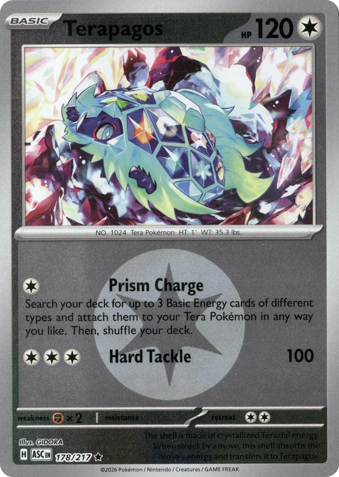 Terapagos (178/217) (Energy Symbol Pattern) [Mega Evolution: Ascended Heroes] | Cracking-Singles