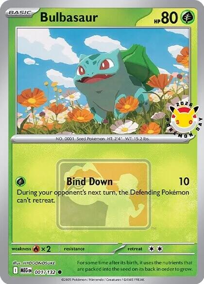 Bulbasaur (001/132) (Pokemon Day 2026) [Miscellaneous Cards] | Cracking-Singles