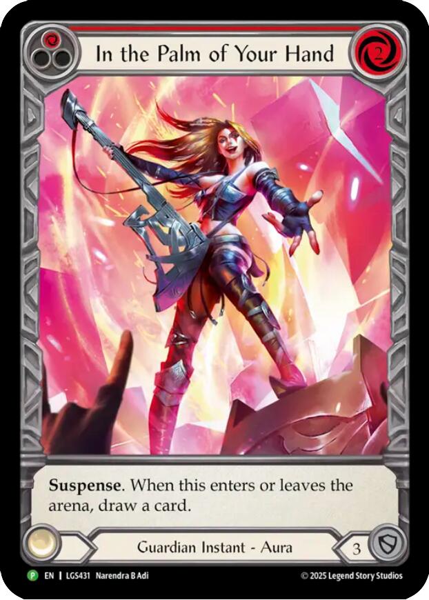 In the Palm of Your Hand [LGS431] (Promo)  Cold Foil | Cracking-Singles