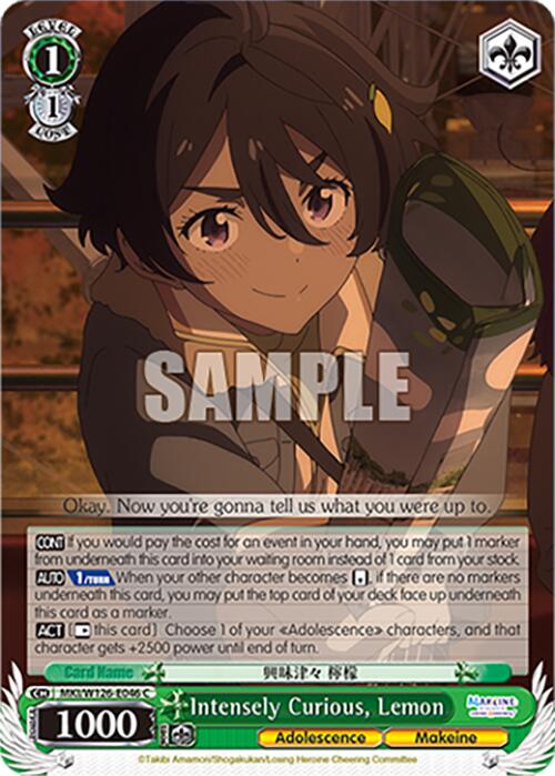 Intensely Curious, Lemon (MKI/W126-E046 C) [Makeine: Too Many Losing Heroines!] | Cracking-Singles