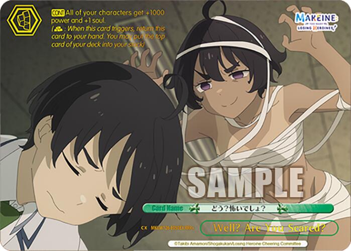 Well? Are You Scared? (MKI/W126-E050R RRR) [Makeine: Too Many Losing Heroines!] | Cracking-Singles