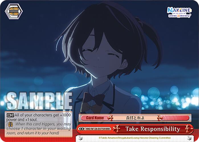 Take Responsibility (MKI/W126-E075EX RRR+) [Makeine: Too Many Losing Heroines!] | Cracking-Singles