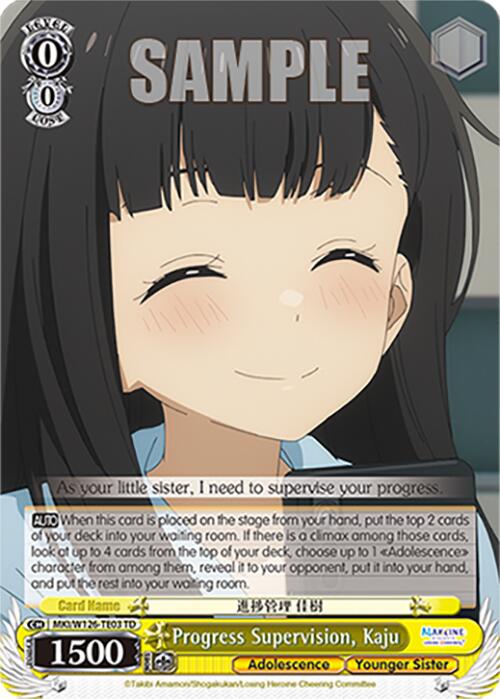 Progress Supervision, Kaju (MKI/W126-TE03 TD) [Makeine: Too Many Losing Heroines!] | Cracking-Singles