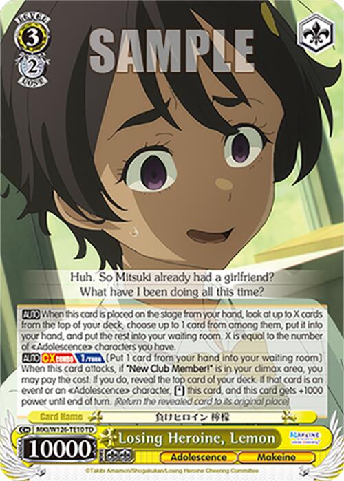 Losing Heroine, Lemon (MKI/W126-TE10 TD) [Makeine: Too Many Losing Heroines!] | Cracking-Singles