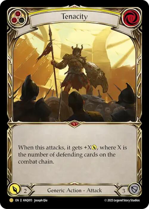 Tenacity (Yellow) (Gold) [ANQ015] (Compendium of Rathe - Antiquity Pack) | Cracking-Singles