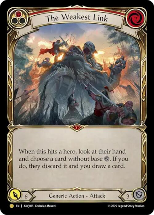 The Weakest Link (Red) (Gold) [ANQ016] (Compendium of Rathe - Antiquity Pack) | Cracking-Singles
