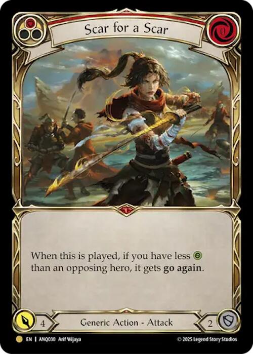 Scar For A Scar (Red) (Gold) [ANQ030] (Compendium of Rathe - Antiquity Pack) | Cracking-Singles