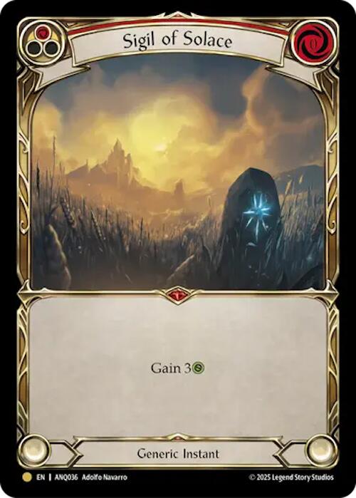 Sigil Of Solace (Red) (Gold) [ANQ036] (Compendium of Rathe - Antiquity Pack) | Cracking-Singles