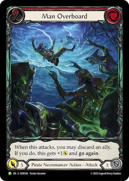 Man Overboard [GEM126] (GEM Pack 4)  Rainbow Foil | Cracking-Singles