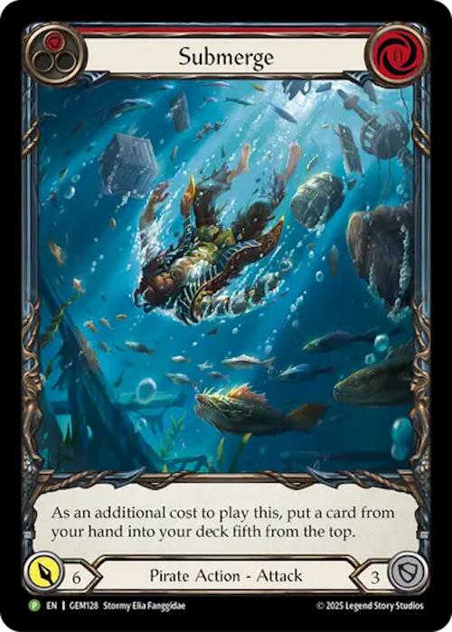 Submerge [GEM128] (GEM Pack 4)  Rainbow Foil | Cracking-Singles