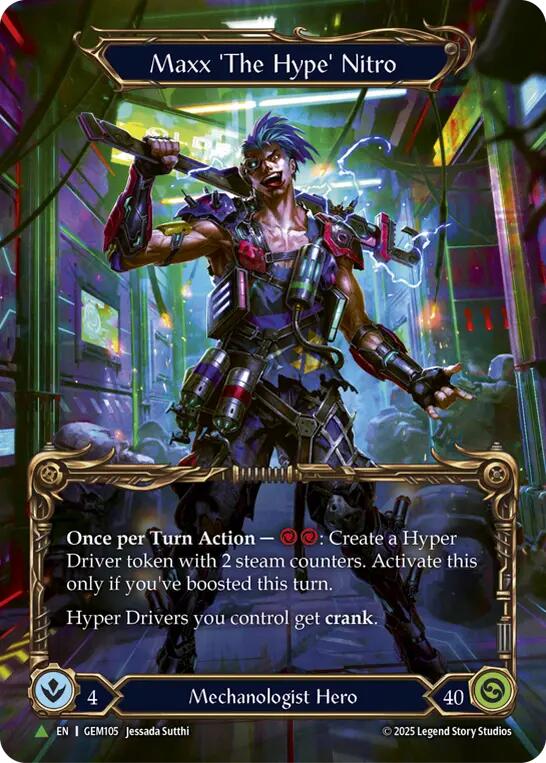 Maxx 'The Hype' Nitro [GEM105] (GEM Pack 4)  Cold Foil | Cracking-Singles
