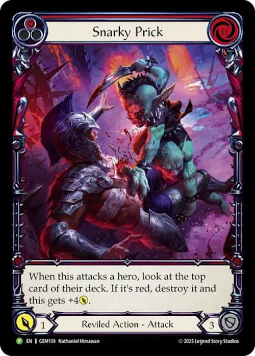Snarky Prick [GEM139] (GEM Pack 4)  Rainbow Foil | Cracking-Singles