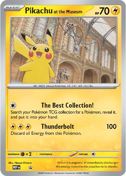 Pikachu at the Museum [Mega Evolution Promo] | Cracking-Singles