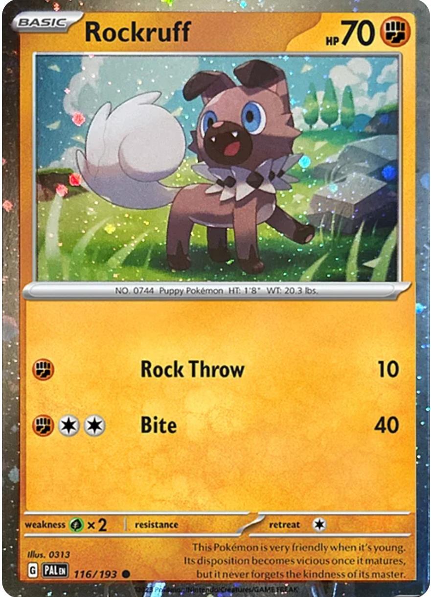 Rockruff (116/193) (Cosmos Holo) [Scarlet & Violet: Black Star Promos] | Cracking-Singles