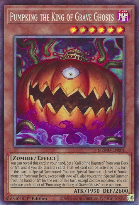 Pumpking the King of Grave Ghosts (Collector's Rare) [MZMU-EN001] Collector's Rare | Cracking-Singles