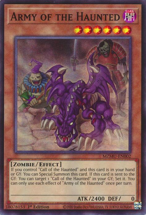 Army of the Haunted [MZMU-EN002] Super Rare | Cracking-Singles