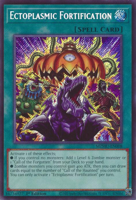 Ectoplasmic Fortification [MZMU-EN008] Secret Rare | Cracking-Singles