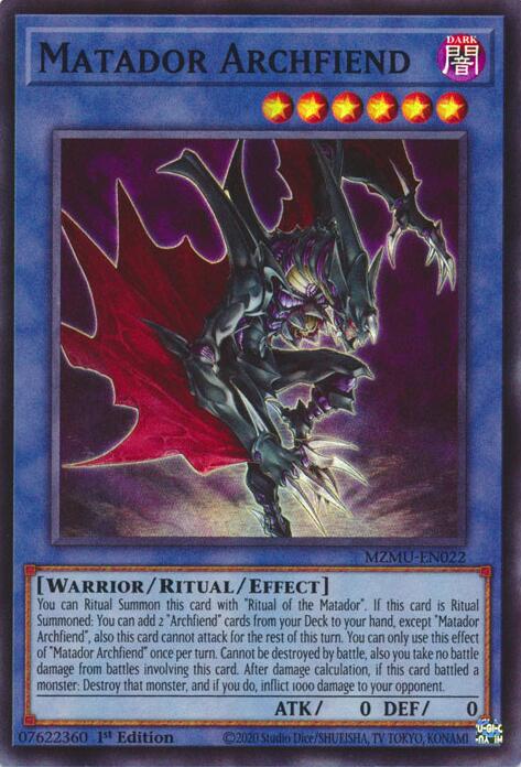Matador Archfiend [MZMU-EN022] Super Rare | Cracking-Singles