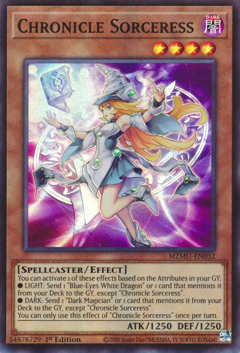 Chronicle Sorceress [MZMU-EN032] Super Rare | Cracking-Singles