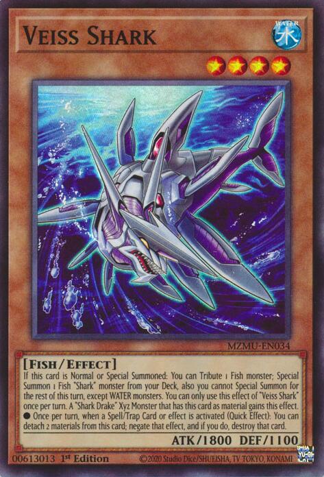 Veiss Shark [MZMU-EN034] Super Rare | Cracking-Singles