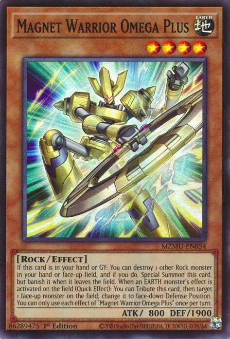 Magnet Warrior Omega Plus [MZMU-EN054] Super Rare | Cracking-Singles