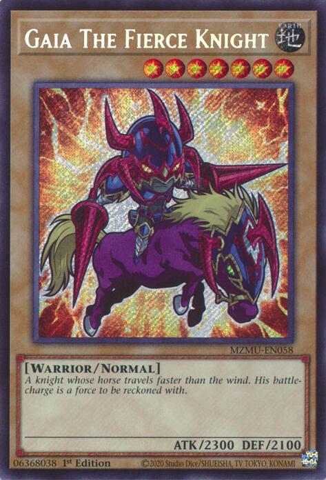 Gaia The Fierce Knight [MZMU-EN058] Secret Rare | Cracking-Singles