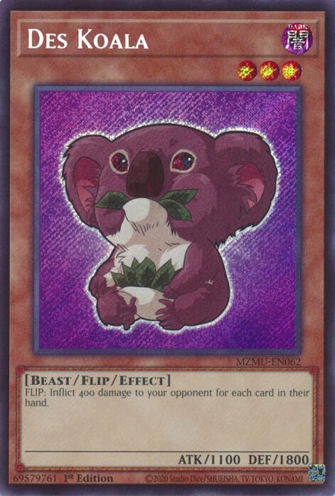 Des Koala [MZMU-EN062] Secret Rare | Cracking-Singles