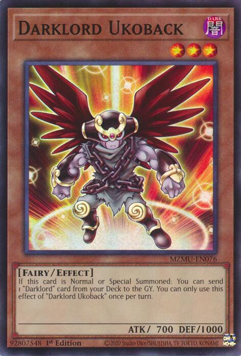 Darklord Ukoback [MZMU-EN076] Super Rare | Cracking-Singles