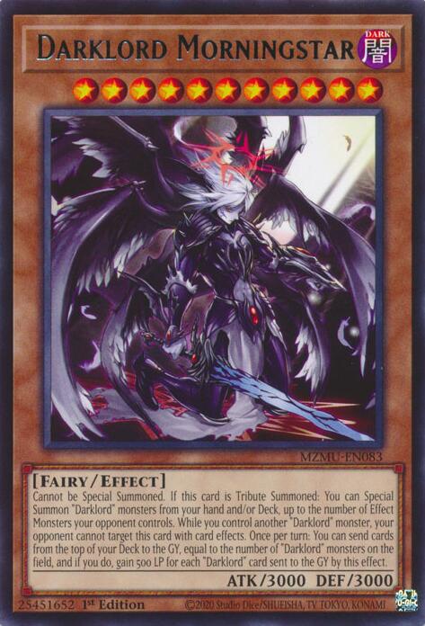 Darklord Morningstar [MZMU-EN083] Rare | Cracking-Singles
