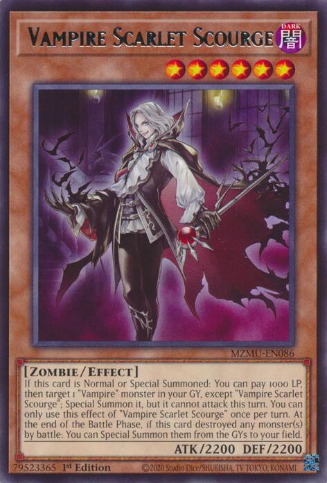 Vampire Scarlet Scourge [MZMU-EN086] Rare | Cracking-Singles