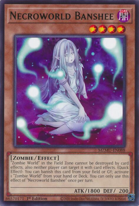 Necroworld Banshee [MZMU-EN088] Rare | Cracking-Singles