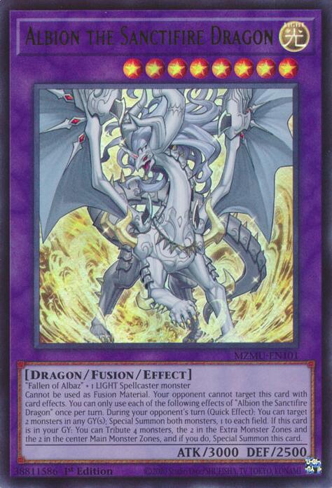 Albion the Sanctifire Dragon [MZMU-EN101] Ultra Rare | Cracking-Singles