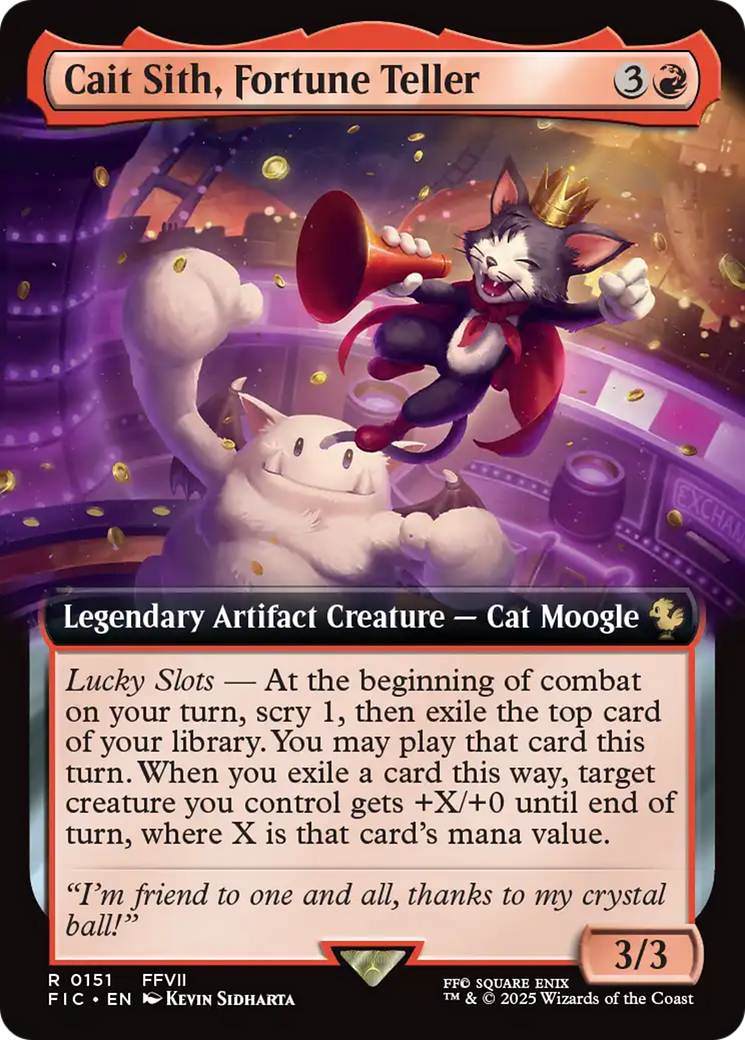 Cait Sith, Fortune Teller (Extended Art) [FINAL FANTASY Commander] | Cracking-Singles