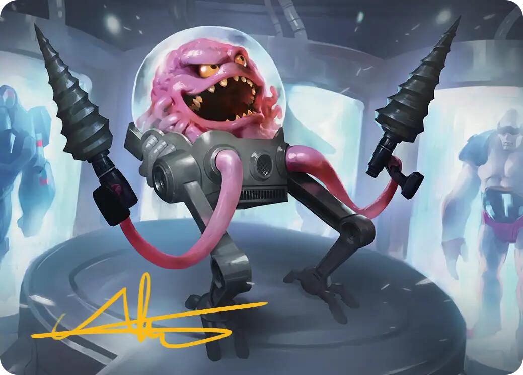 Krang, Master Mind Art Card (4/54) (Gold-Stamped Signature) [Teenage Mutant Ninja Turtles Art Series] | Cracking-Singles