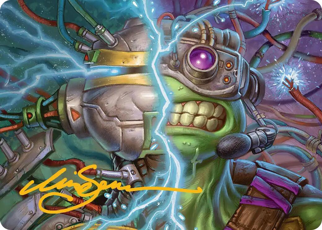 Mind Transfer Protocol Art Card (Gold-Stamped Signature) [Teenage Mutant Ninja Turtles Art Series] | Cracking-Singles