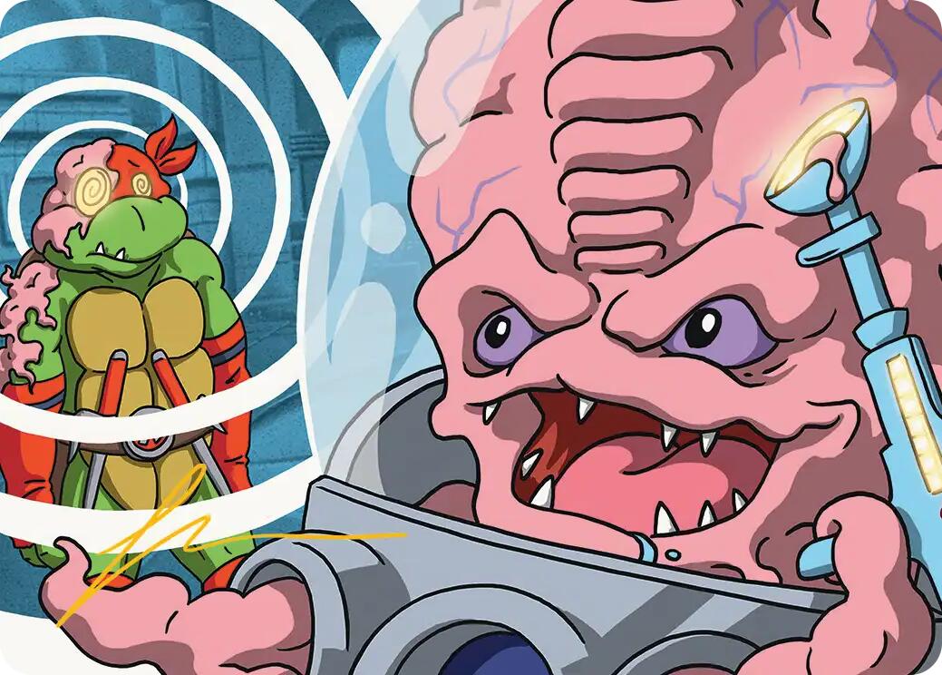 Krang, Master Mind Art Card (25/54) (Gold-Stamped Signature) [Teenage Mutant Ninja Turtles Art Series] | Cracking-Singles