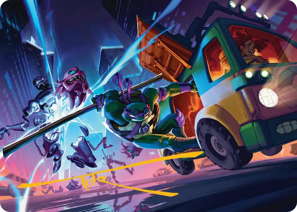 Donatello, Rad Scientist Art Card (Gold-Stamped Signature) [Teenage Mutant Ninja Turtles Art Series] | Cracking-Singles