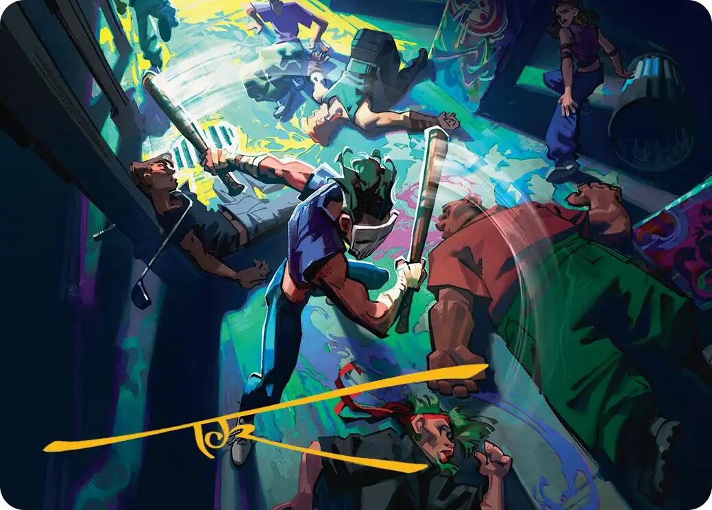 Pain 101 Art Card (Gold-Stamped Signature) [Teenage Mutant Ninja Turtles Art Series] | Cracking-Singles