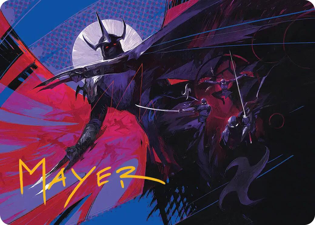 Shredder's Technique Art Card (Gold-Stamped Signature) [Teenage Mutant Ninja Turtles Art Series] | Cracking-Singles