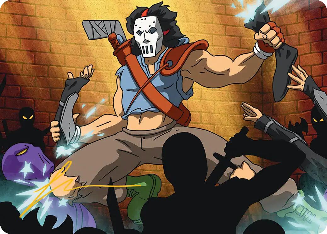Casey Jones, Vigilante Art Card (Gold-Stamped Signature) [Teenage Mutant Ninja Turtles Art Series] | Cracking-Singles