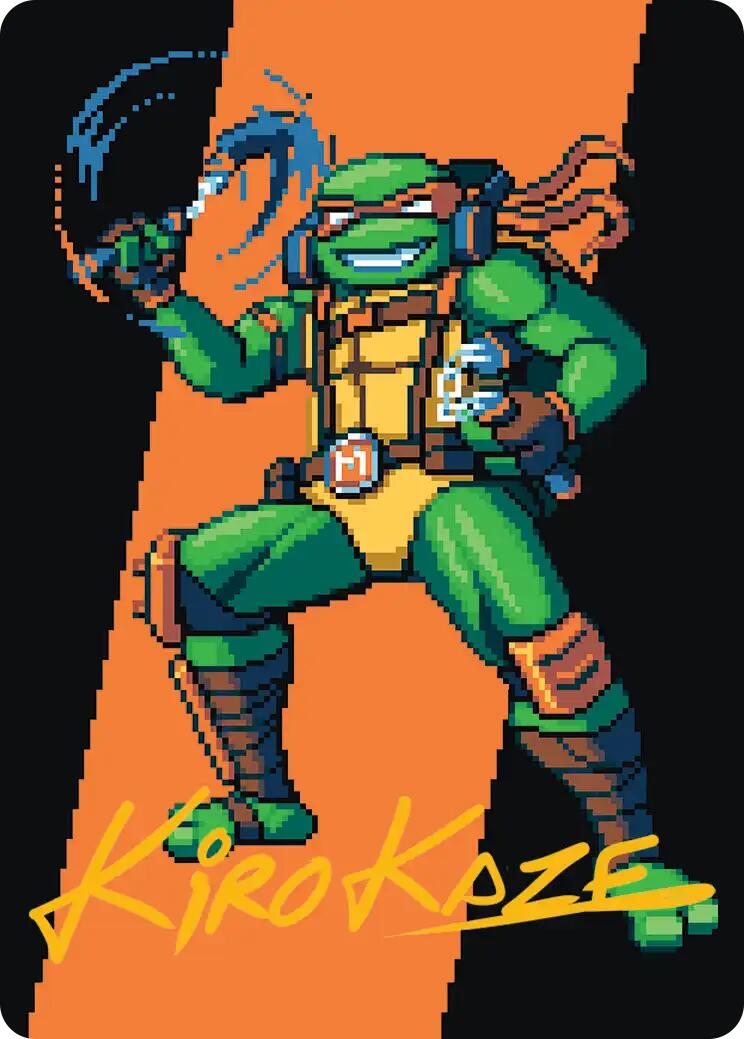 Michelangelo, the Heart Art Card (Gold-Stamped Signature) [Teenage Mutant Ninja Turtles Art Series] | Cracking-Singles