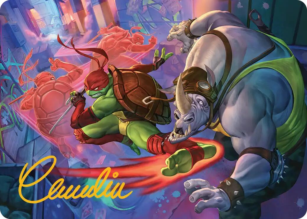 Super Combo Art Card (Gold-Stamped Signature) [Teenage Mutant Ninja Turtles Art Series] | Cracking-Singles