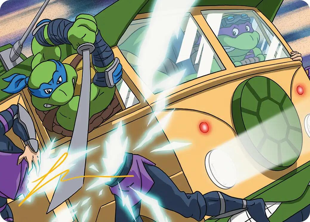 Don & Leo, Problem Solvers Art Card (Gold-Stamped Signature) [Teenage Mutant Ninja Turtles Art Series] | Cracking-Singles