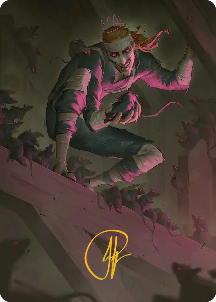 Rat King, the Chaosbringer Art Card (Gold-Stamped Signature) [Teenage Mutant Ninja Turtles Art Series] | Cracking-Singles