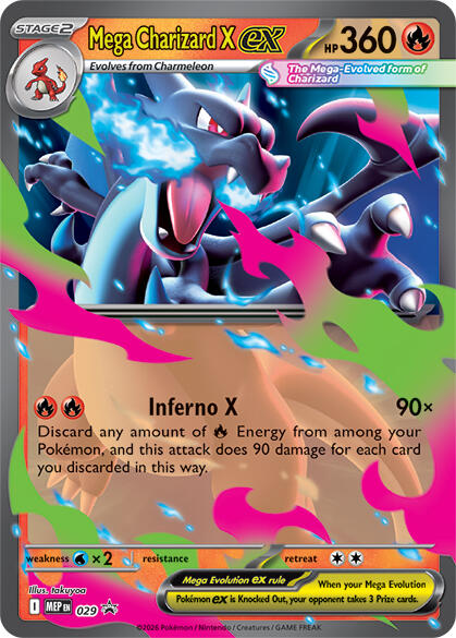 Mega Charizard X ex (029) [Mega Evolution Promo] | Cracking-Singles