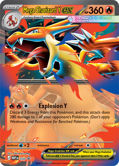 Mega Charizard Y ex (030) [Mega Evolution Promo] | Cracking-Singles